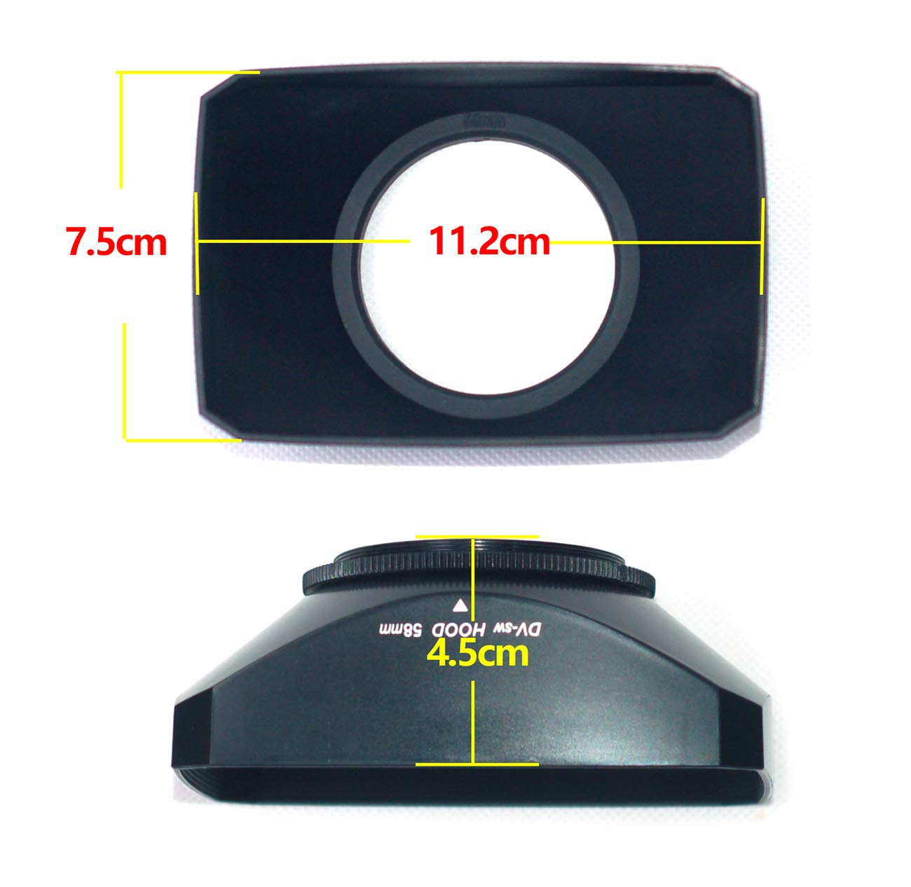 Amazon.com : Mennon 58mm 16:9 Lens Hood | Compatible for Canon